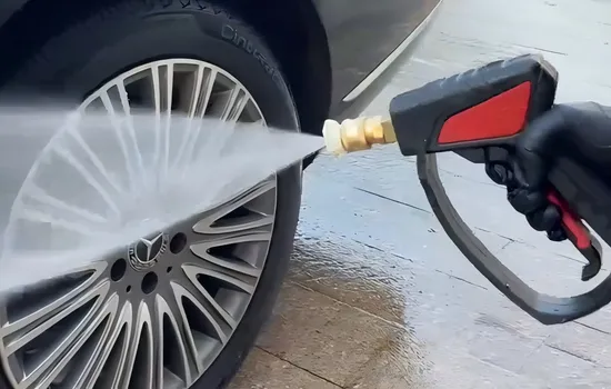 Onnilulu Portable Car Washer Gun Commercial Short High Pressure 4000psi Swivel New Made Durable Plastic Red Color Spray Gun